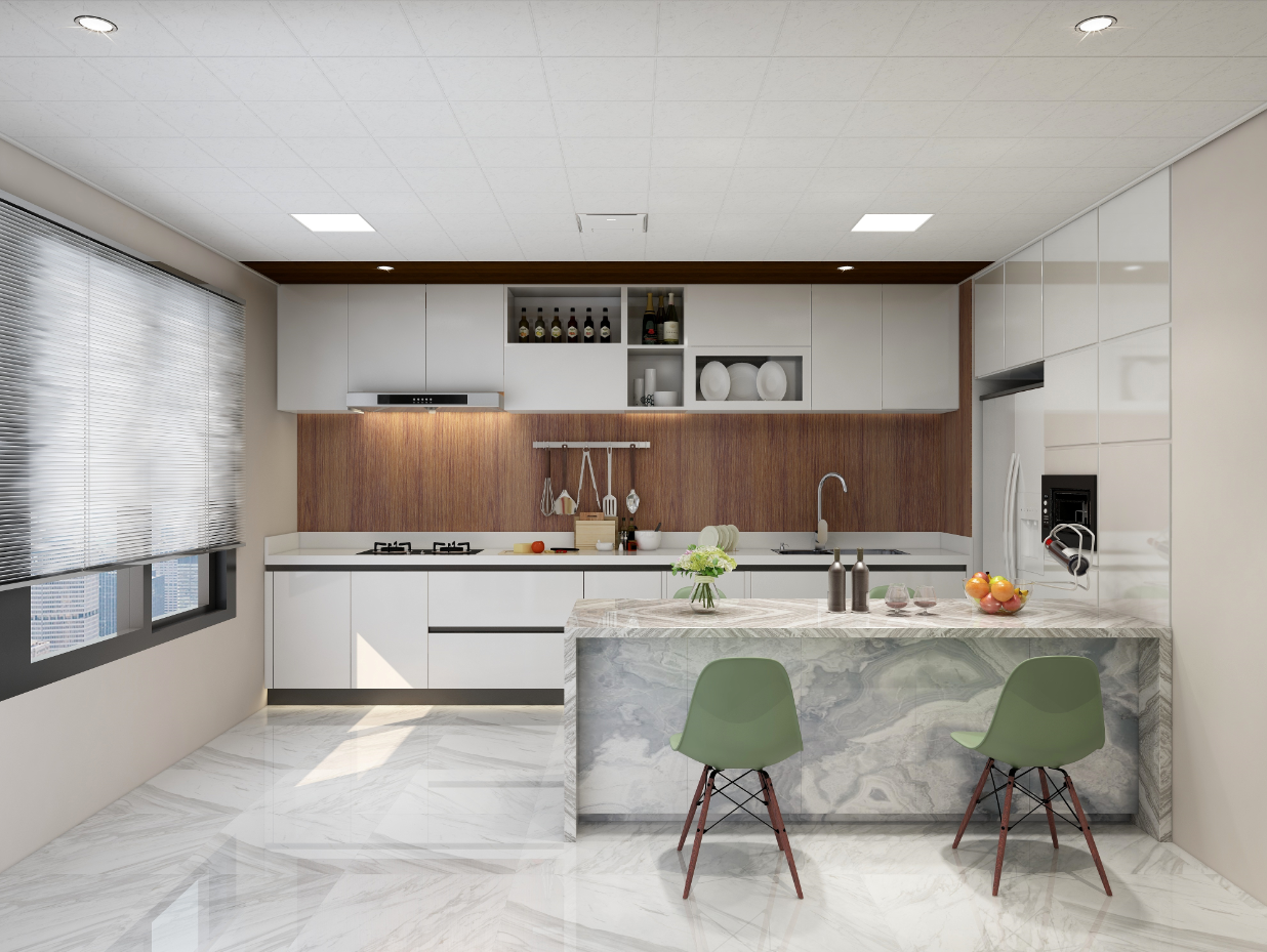 集成吊頂生·態系列雪石·演繹效果圖