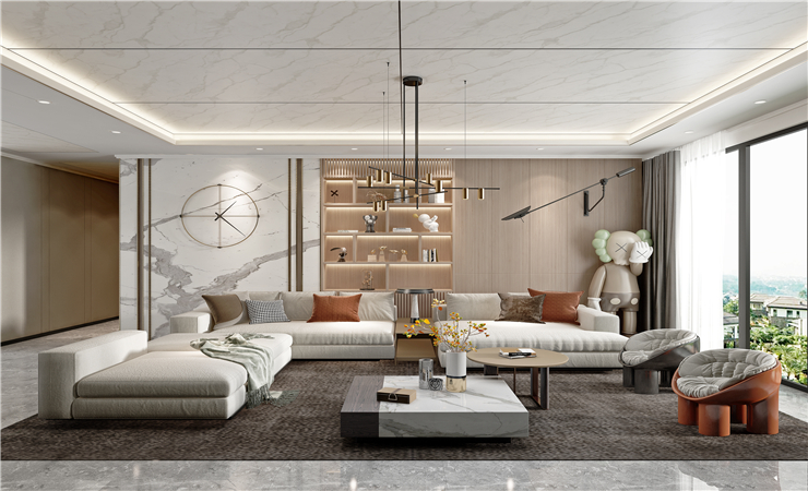 時尚又好看，備受年輕人關注的沙發(fā)背景墻設計效果圖