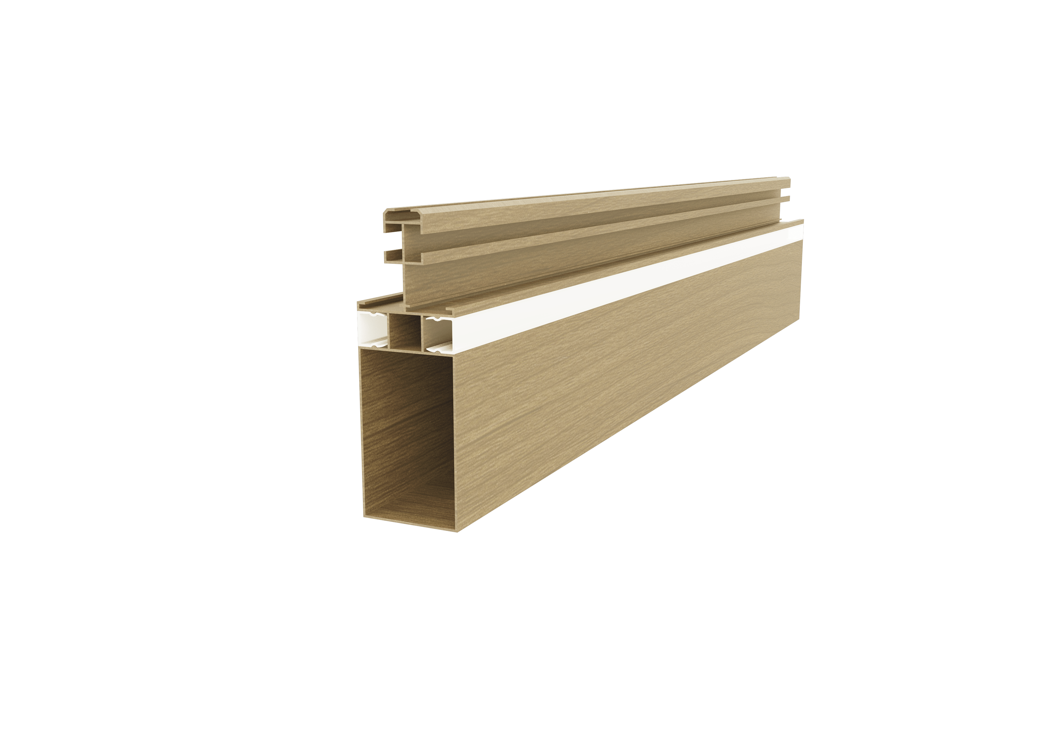 集成吊頂百搭梁專用百搭藏光二級(jí)梁-35主梁-黃絲柚效果圖