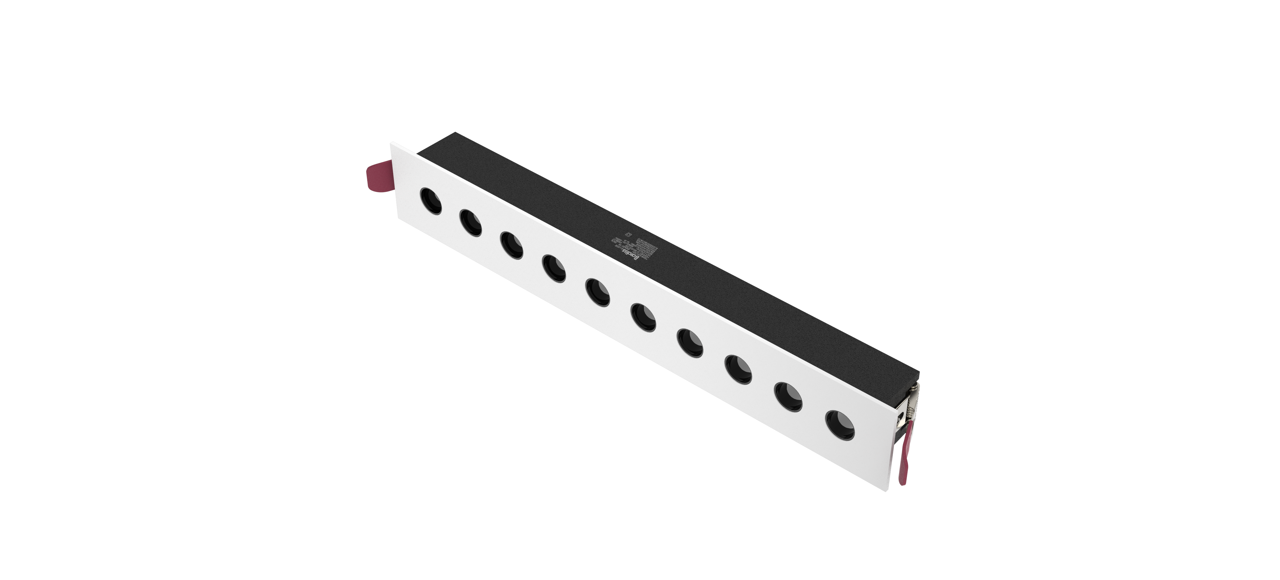 集成吊頂單照明BDS-3S-BM-XD30-20W(10x2W 三色撥碼調(diào)溫 線燈）效果圖