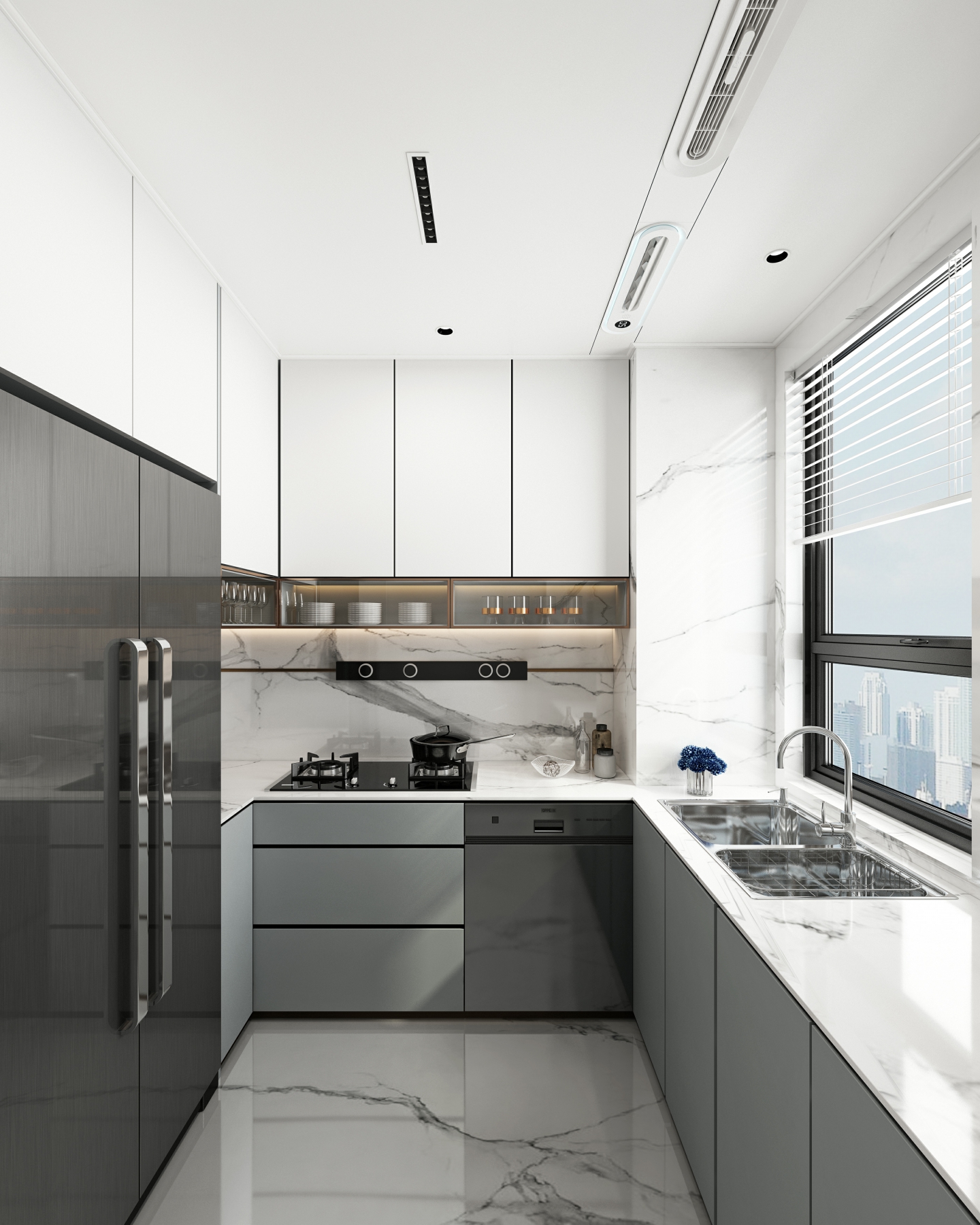 廚房集成吊頂設計效果圖三 廚房集成吊頂設計效果圖三